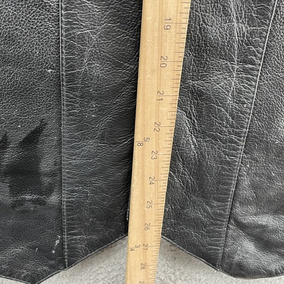 Genuine Leather Vest Men's 4X Motorcycle Biker Western Cowboy Riding 90's Rodeo - Picture 6 of 9